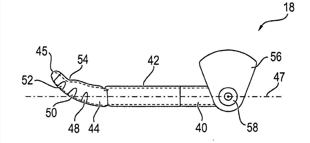 Device for fixing a femur in hip endoprosthetics