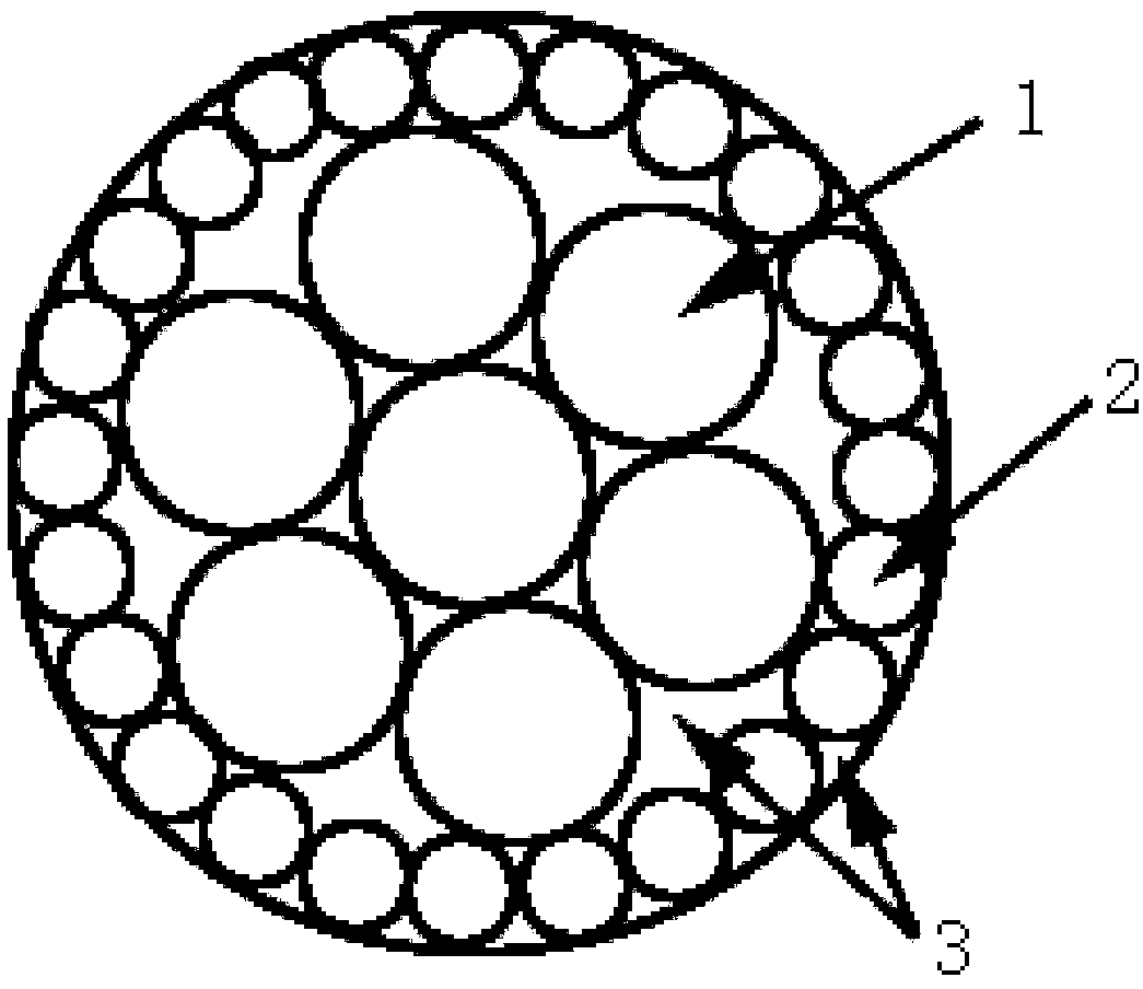 Carbon fiber compound core of power transmission circuit