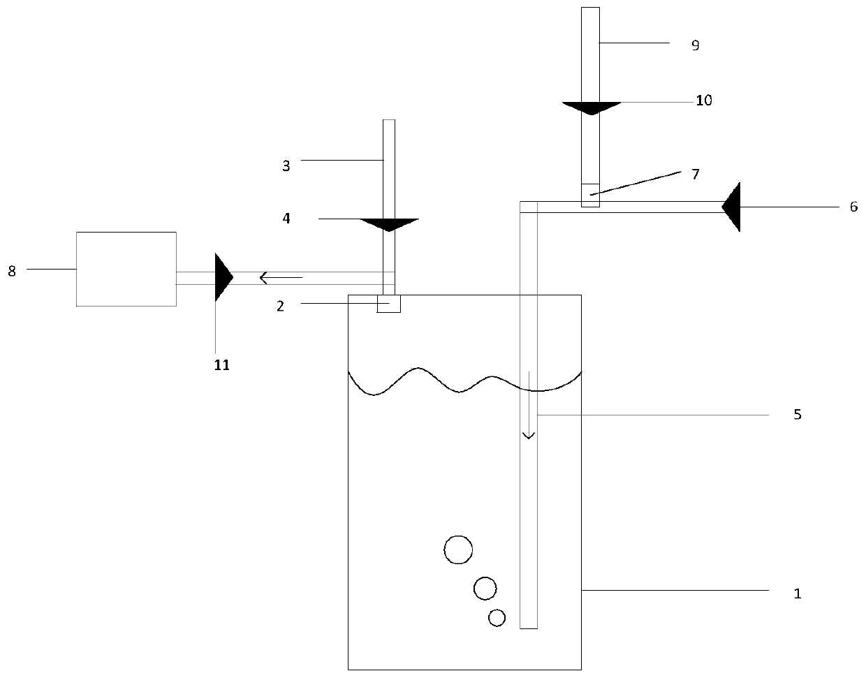 Device for preparing epitaxial silicon wafer and purity detection method for silicon source material