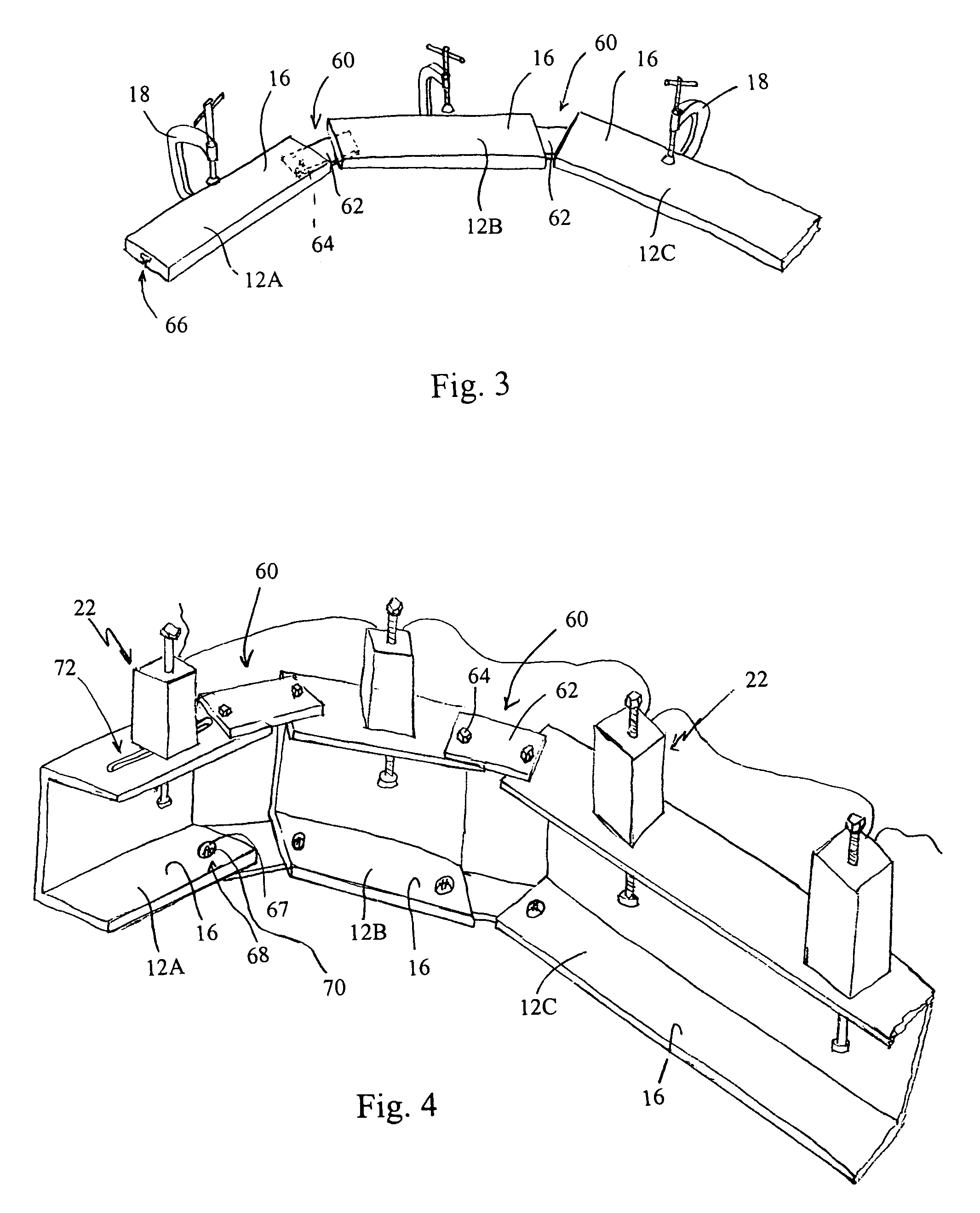 Sheet material clamp