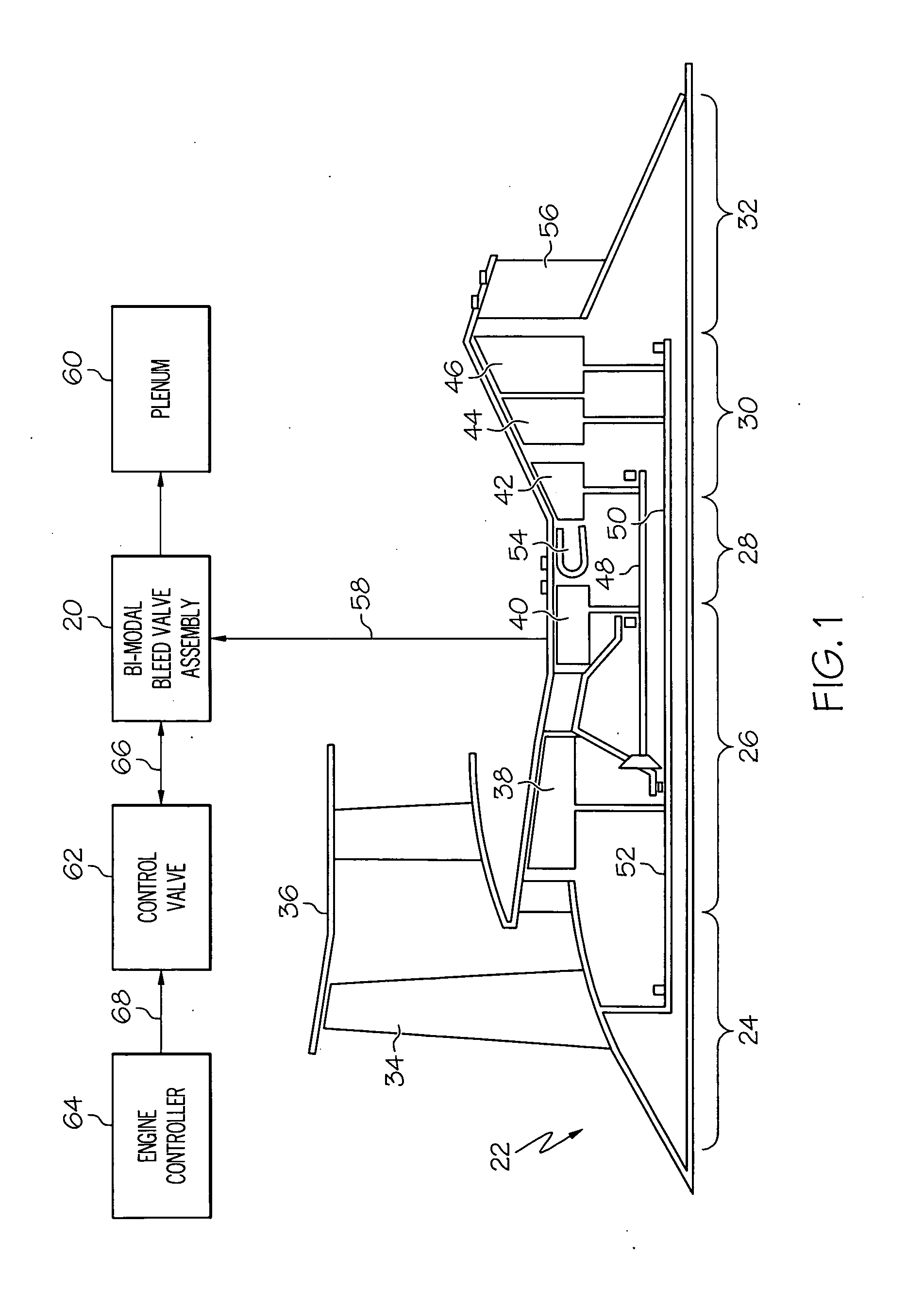 Bi-modal bleed valve assembly for gas turbine engine