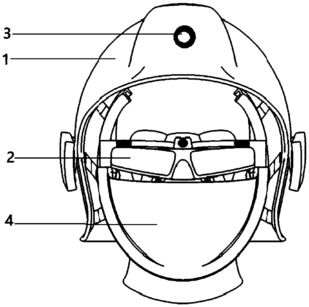 Escaping and rescuing assisting device based on BIM and AR technologies