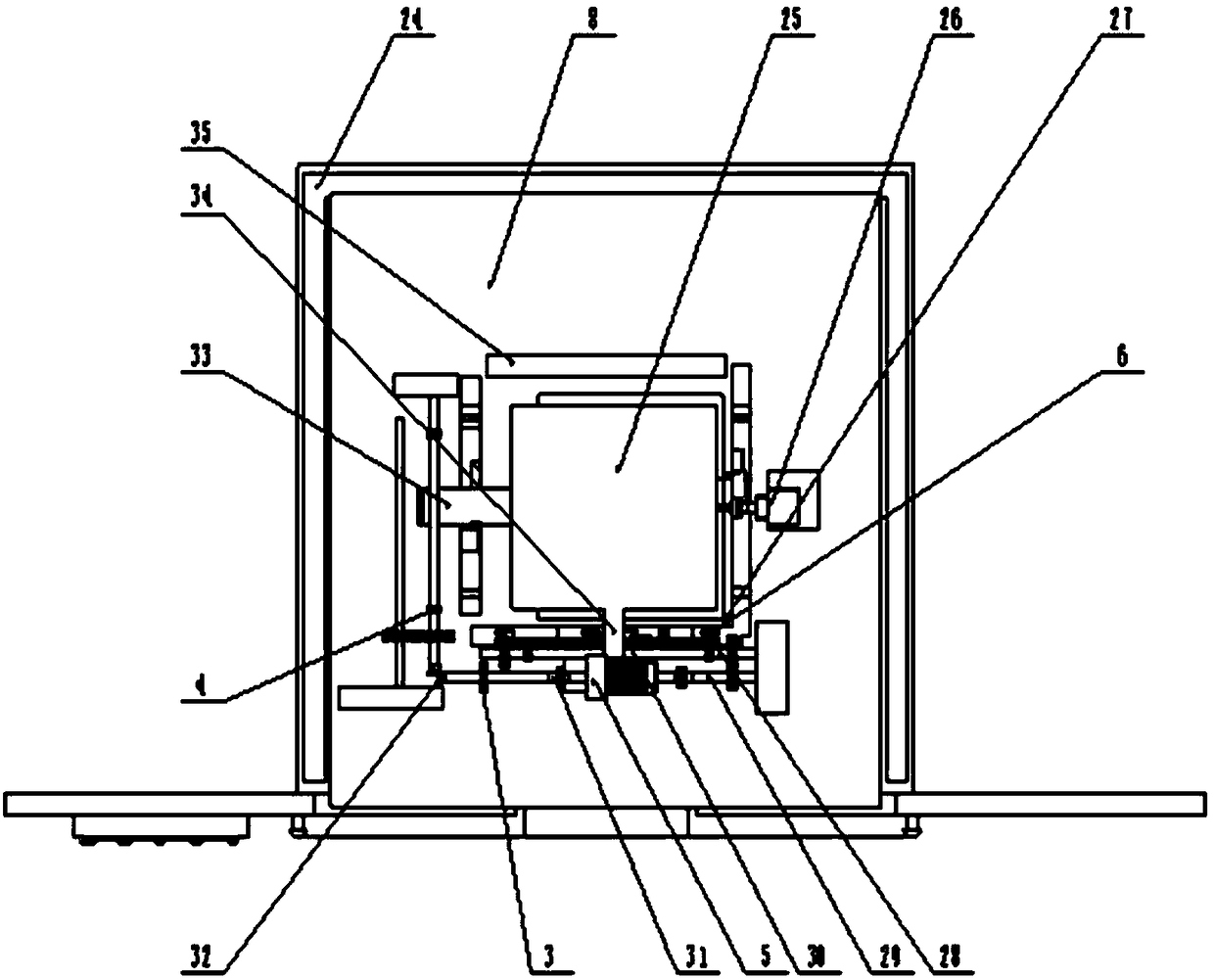 Aircraft panel vibration device under free boundary excited by aircraft sound waves and application method thereof