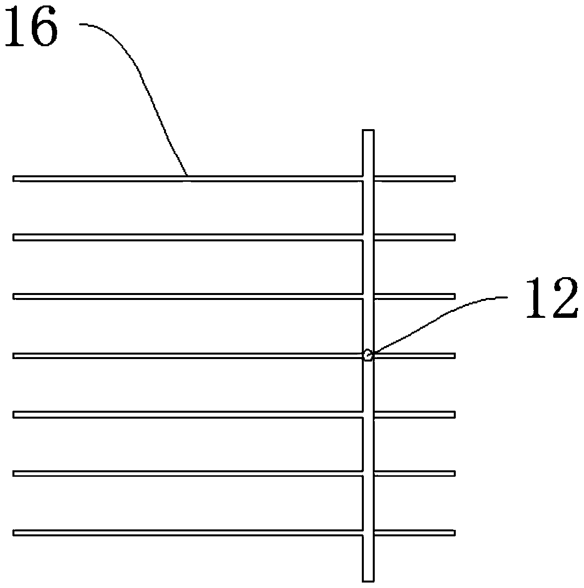 Rural life and catering wastewater treatment device and method reinforced by structural packing