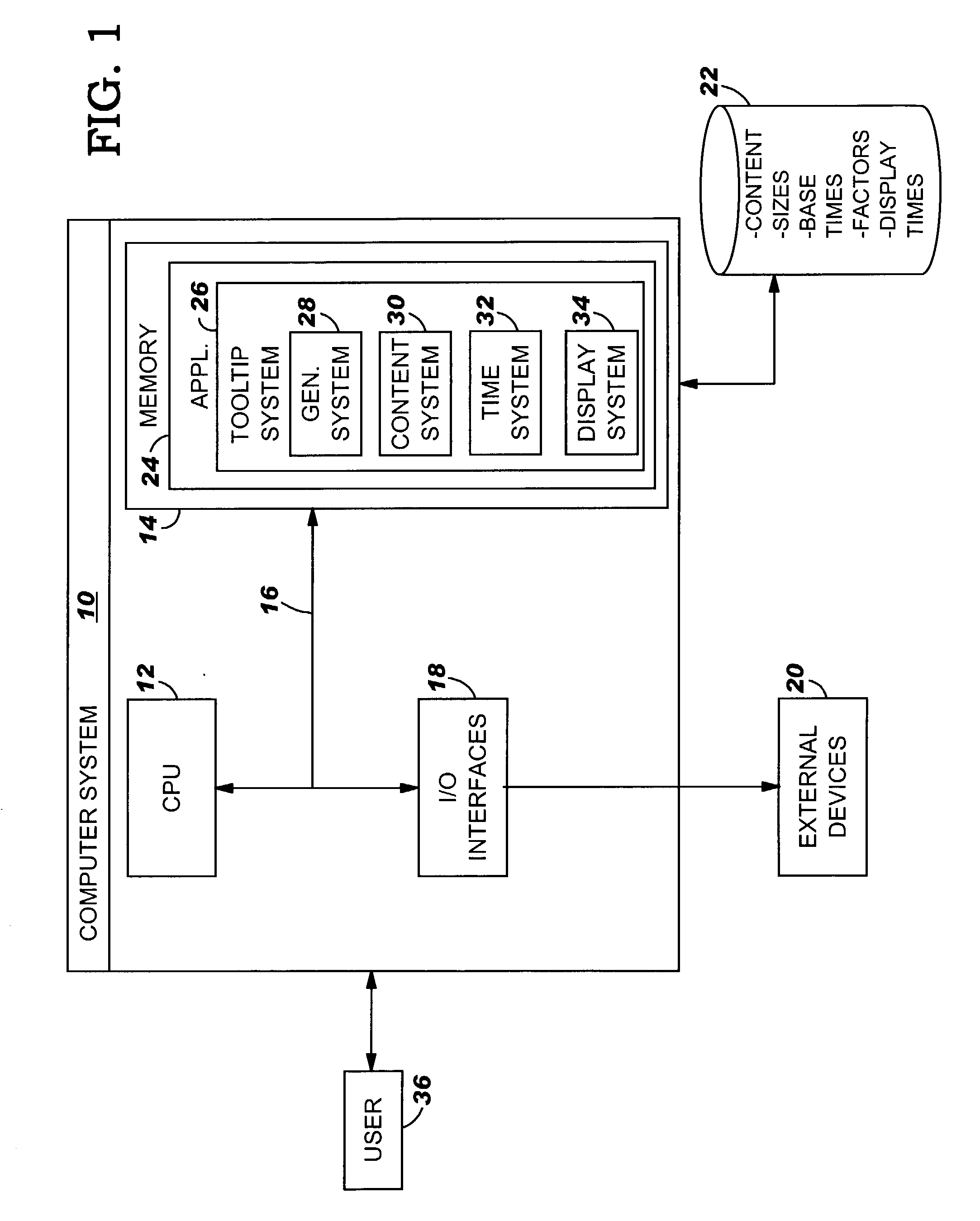 Method, system and program product for displaying a tooltip based on content within the tooltip