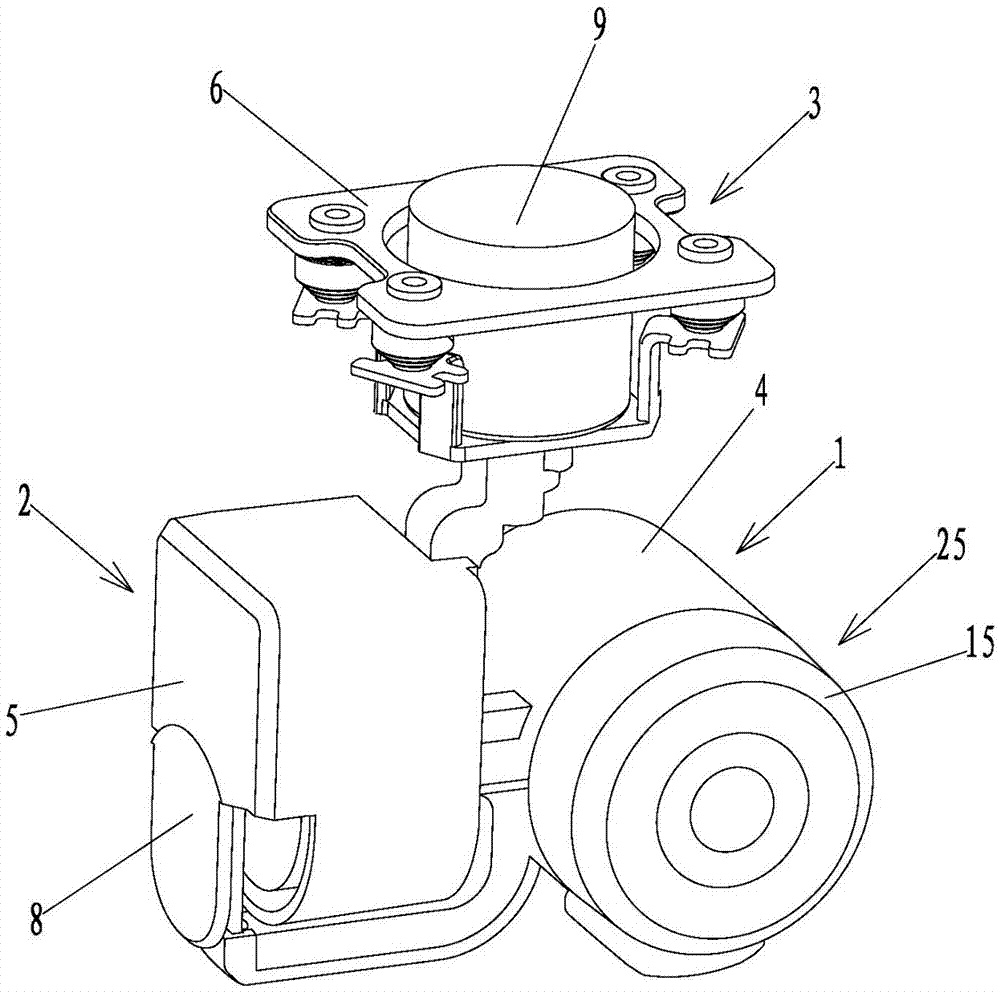 Three-axis micro pan/tilt and control method thereof