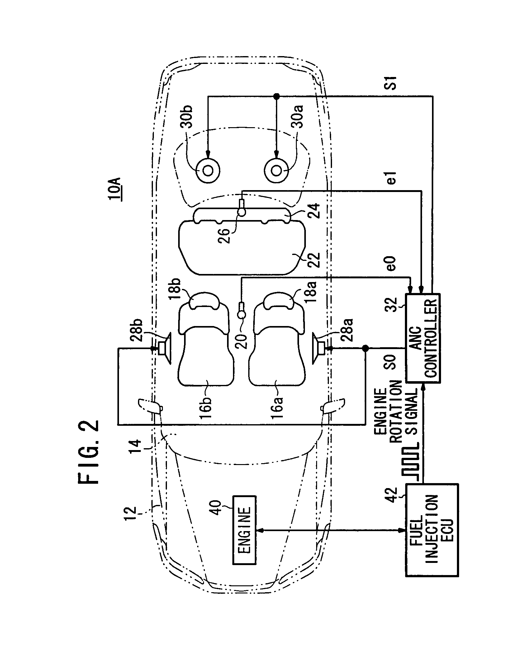 Active vibratory noise control apparatus