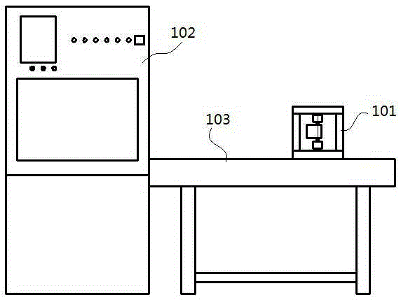 A torque motor resistance torque testing system