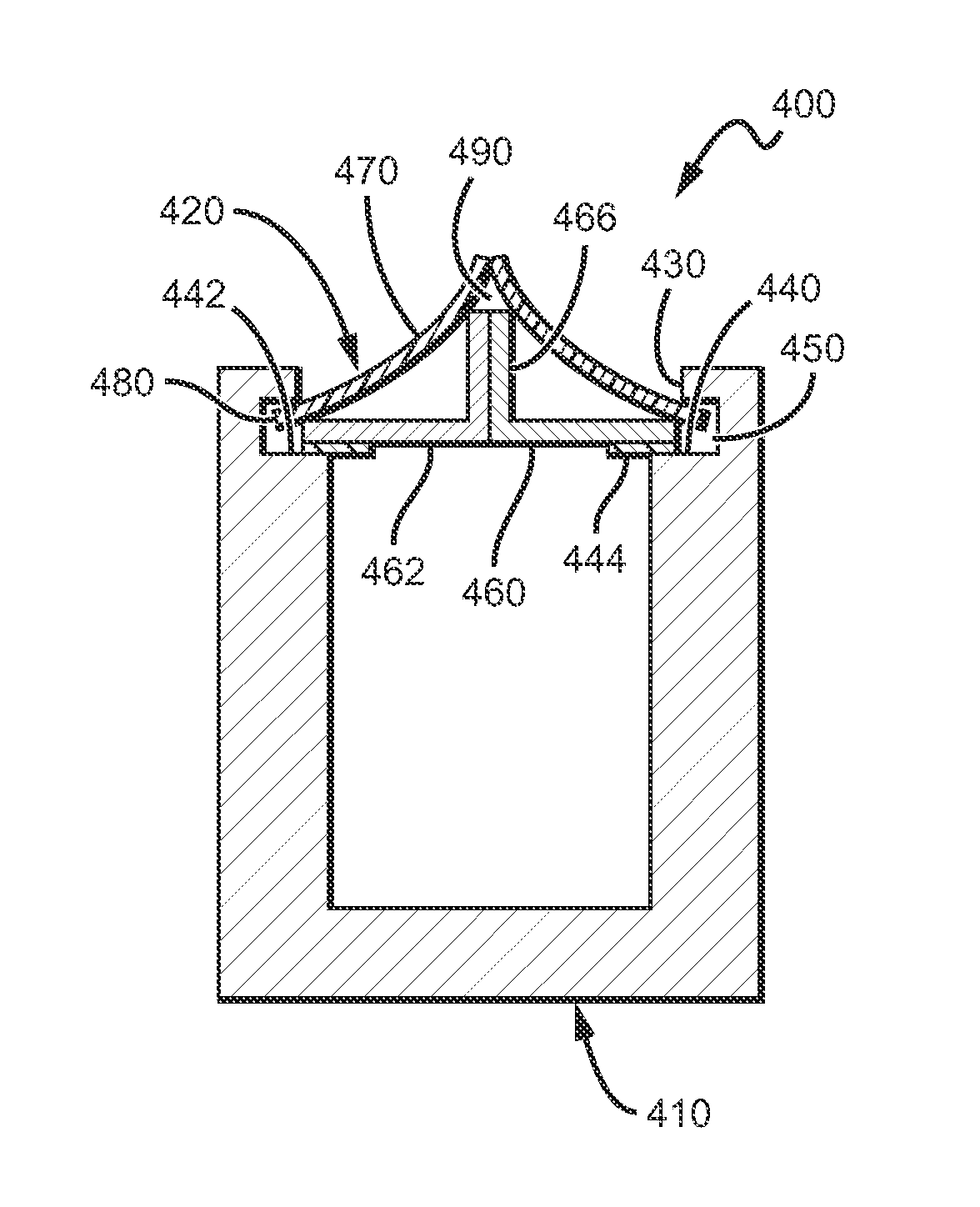 Pinch top closure system