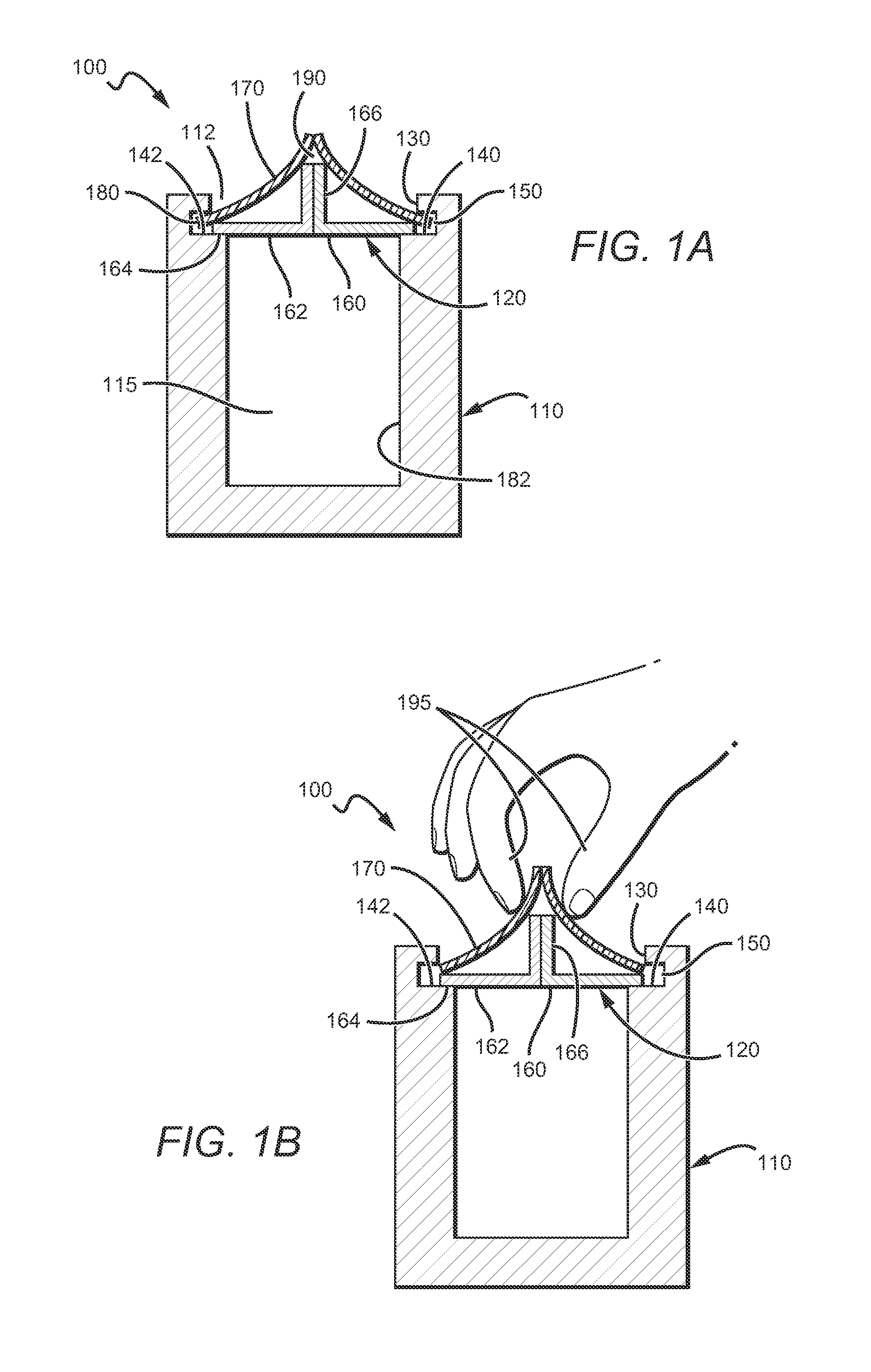 Pinch top closure system