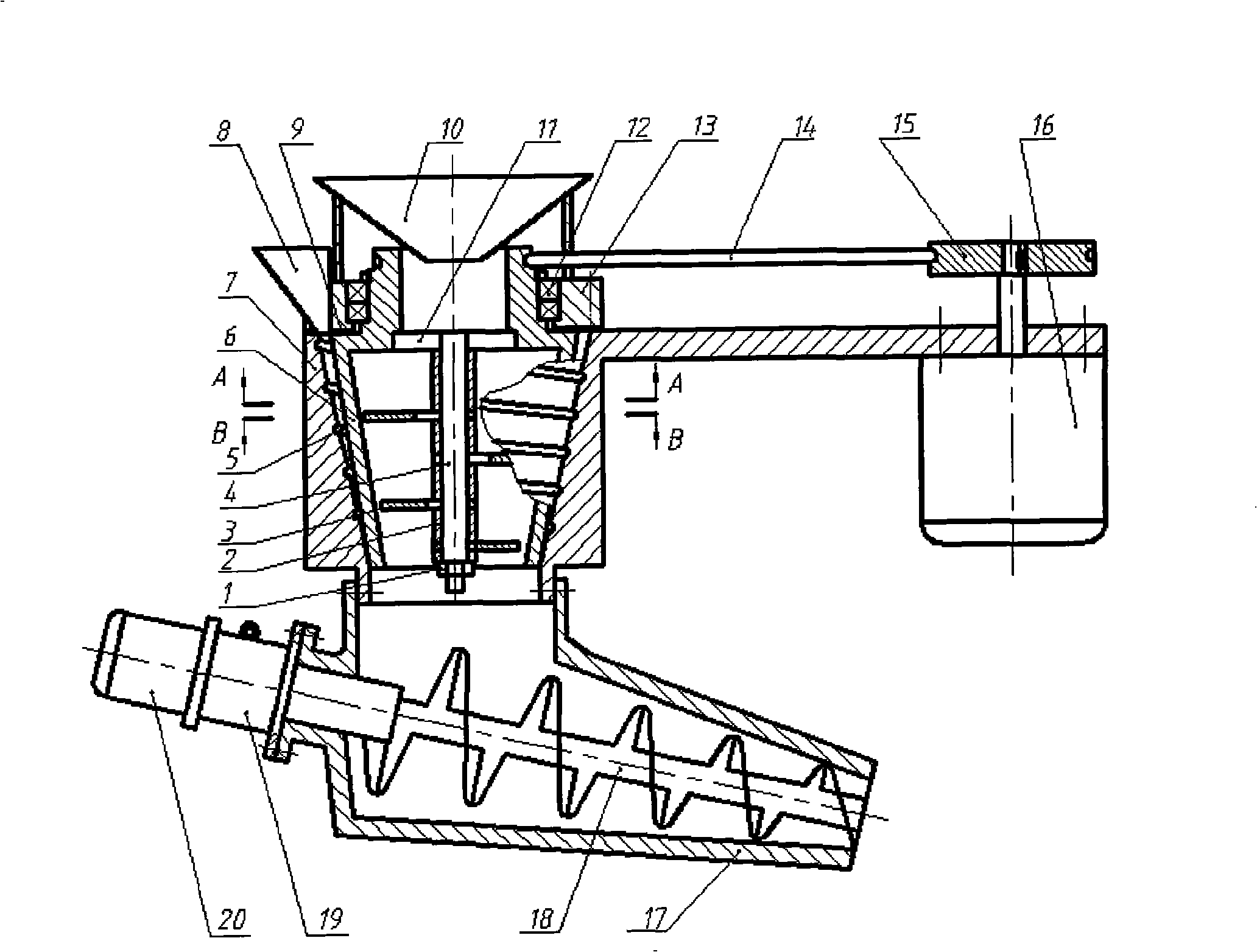 Electric grinding and pulverizing method