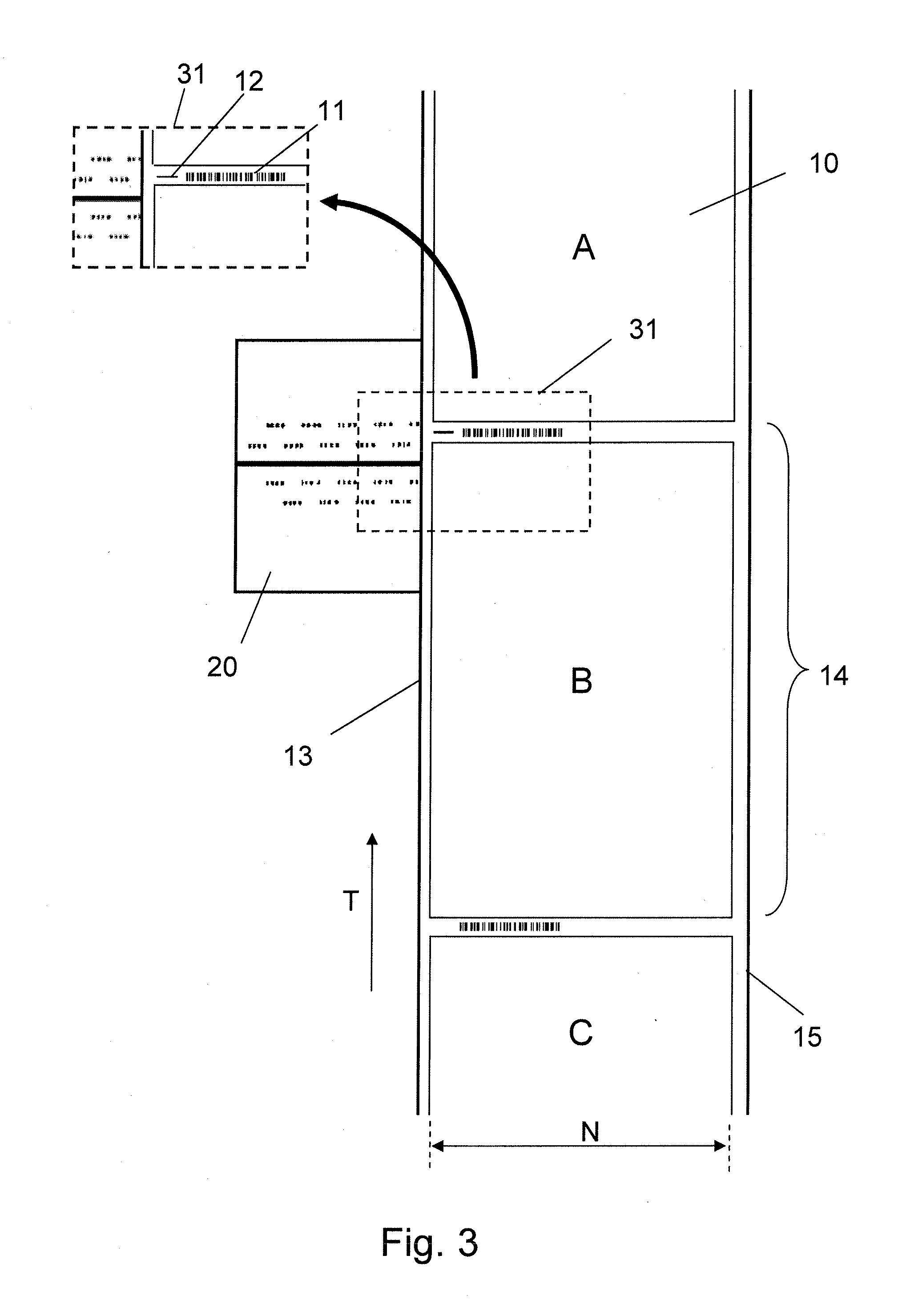 Device and method for processing printing substrate web into printed products