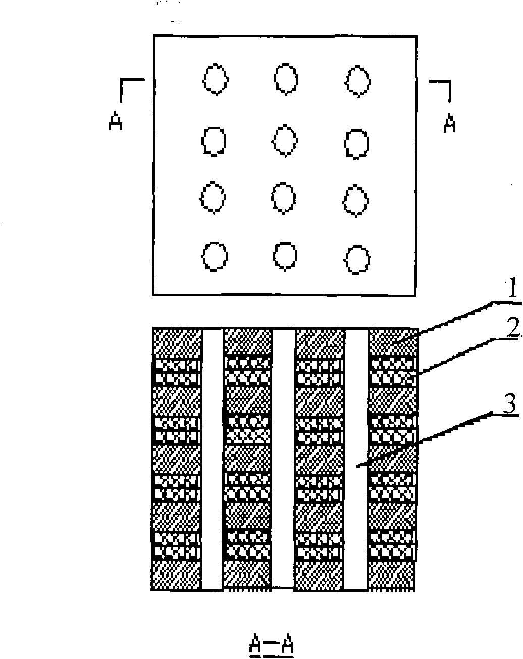 Artificial bone with porous laminated structure and passages and preparation method thereof