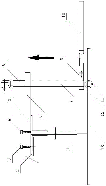 Overhead ground wire lifting device