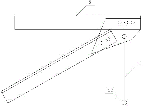 Overhead ground wire lifting device