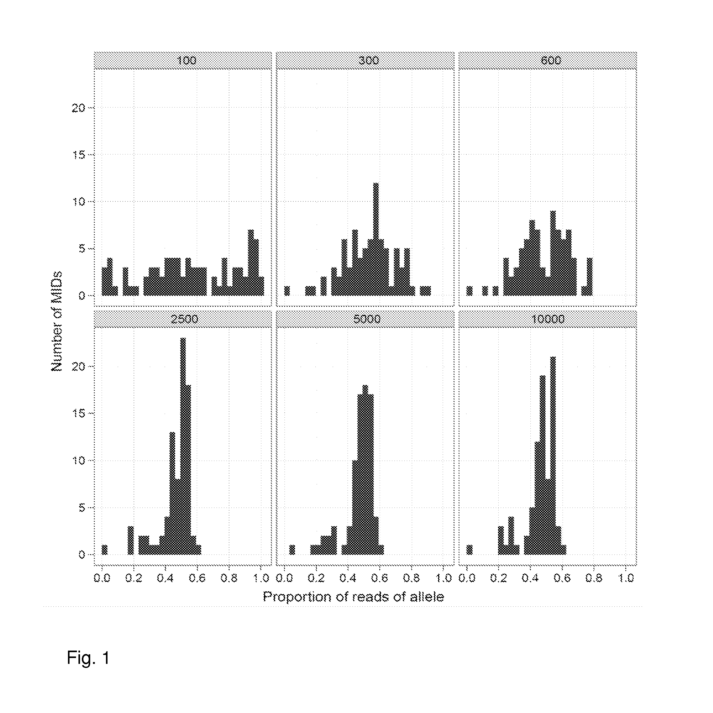 Increasing confidence of allele calls with molecular counting