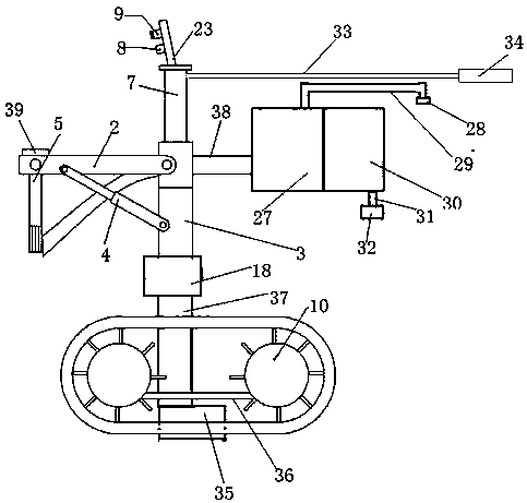 Multifunctional tea picking and tea tree maintaining machine