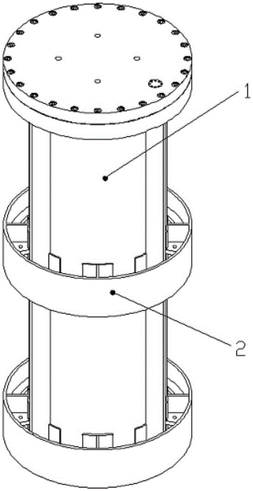 Fuel storage tank for nuclear power plant spent fuel dry-type storage