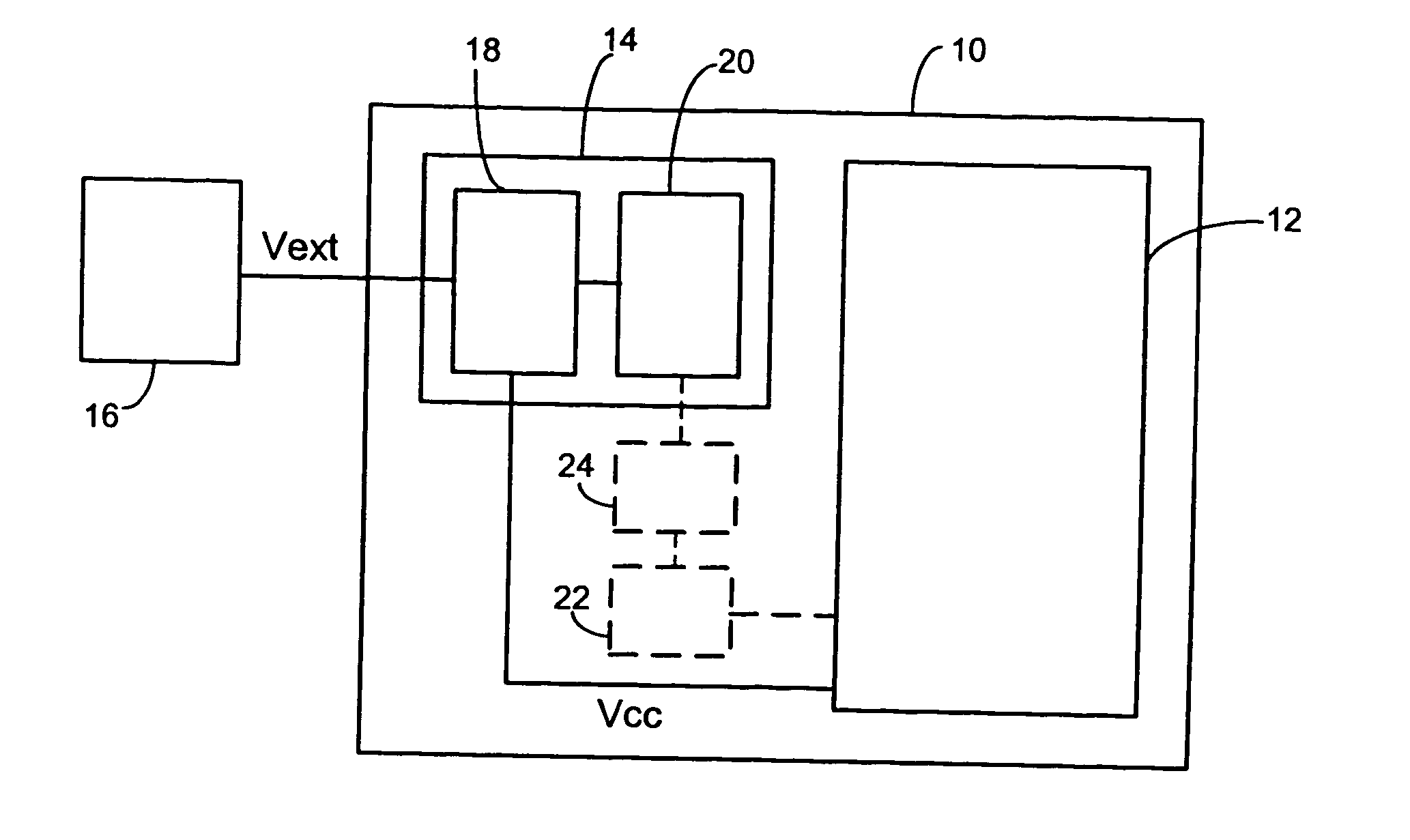 On-chip voltage regulator using feedback on process/product parameters