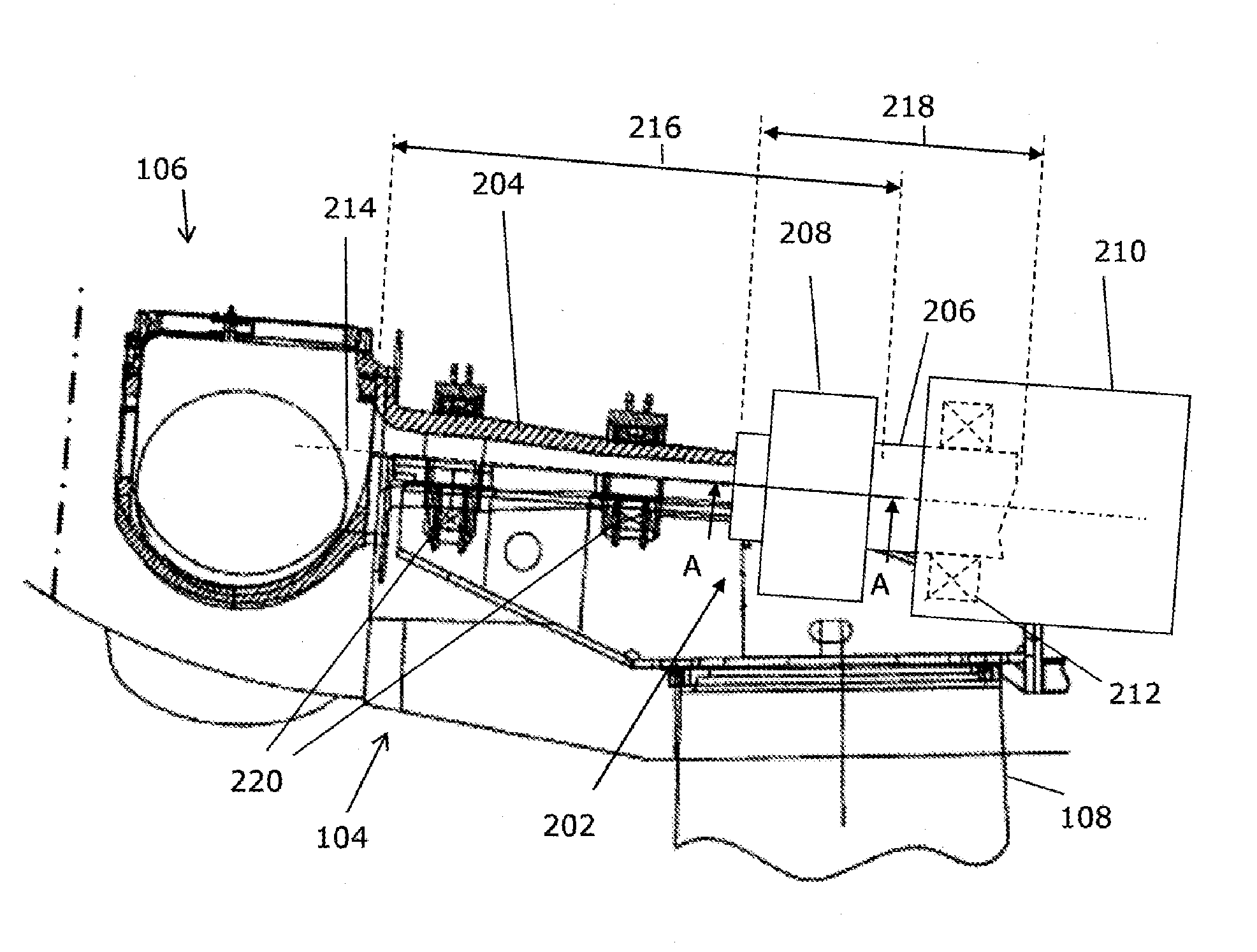 Shrink disk connection for a wind turbine