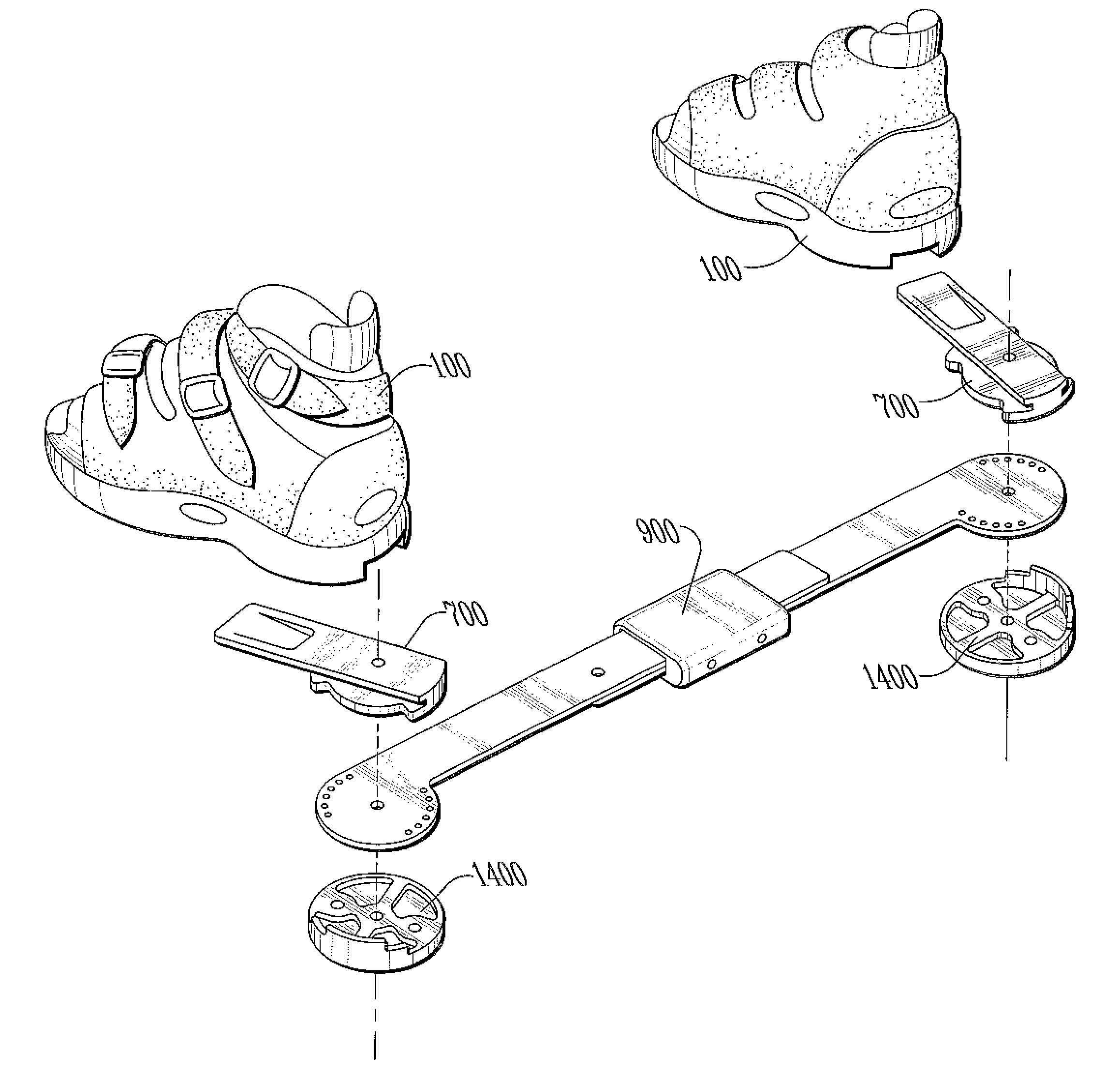 System and method for correcting club foot problems in children