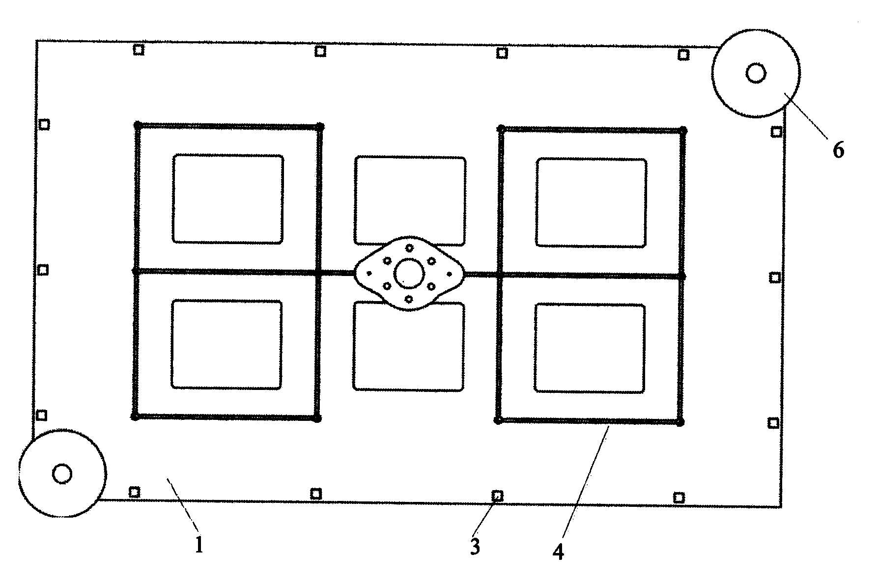 Planar-location vacuum absorption fixture used for cutting flat-plate-like parts