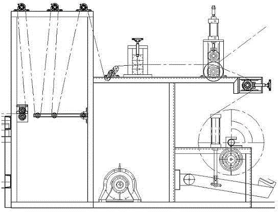 Foam plastic combined stripping and transecting machine