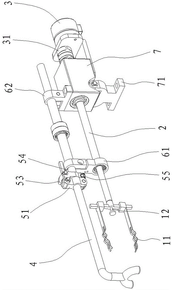 Station device for powder coating of energy-saving lamps