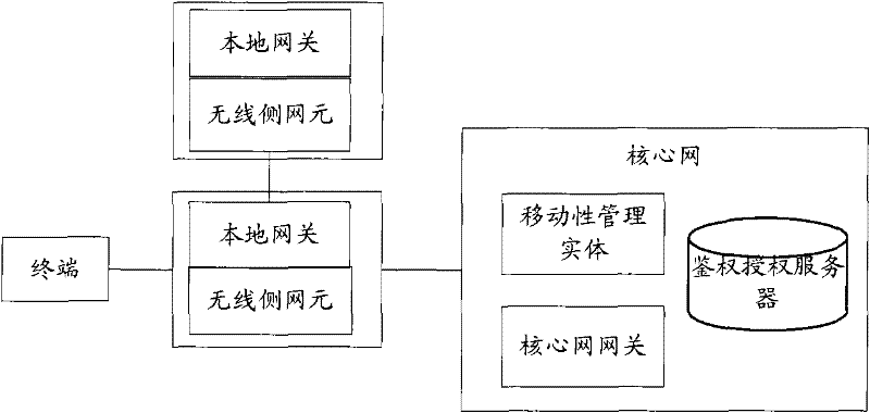 Local IP access connection management method