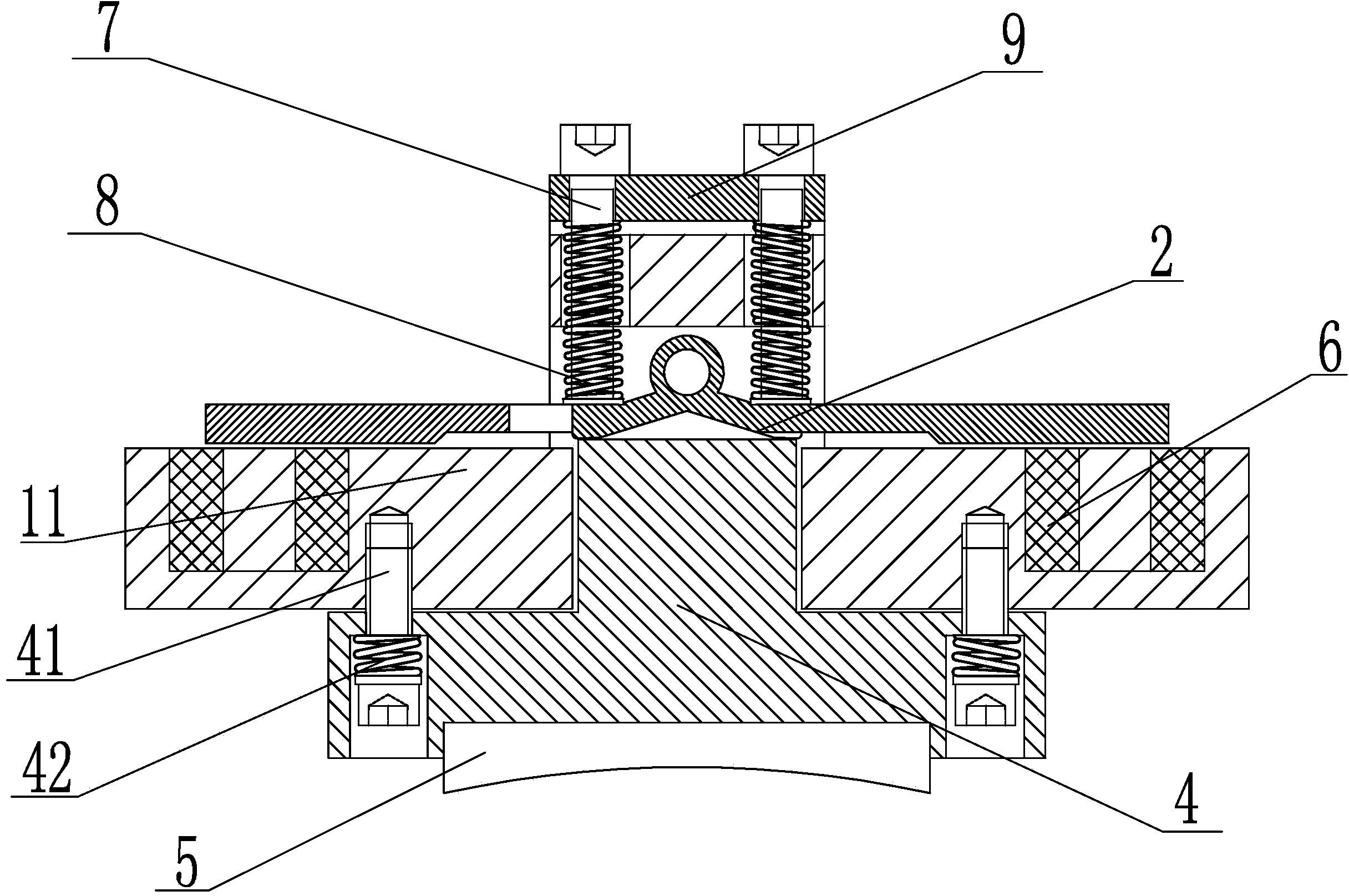 Double coil lever type block brake