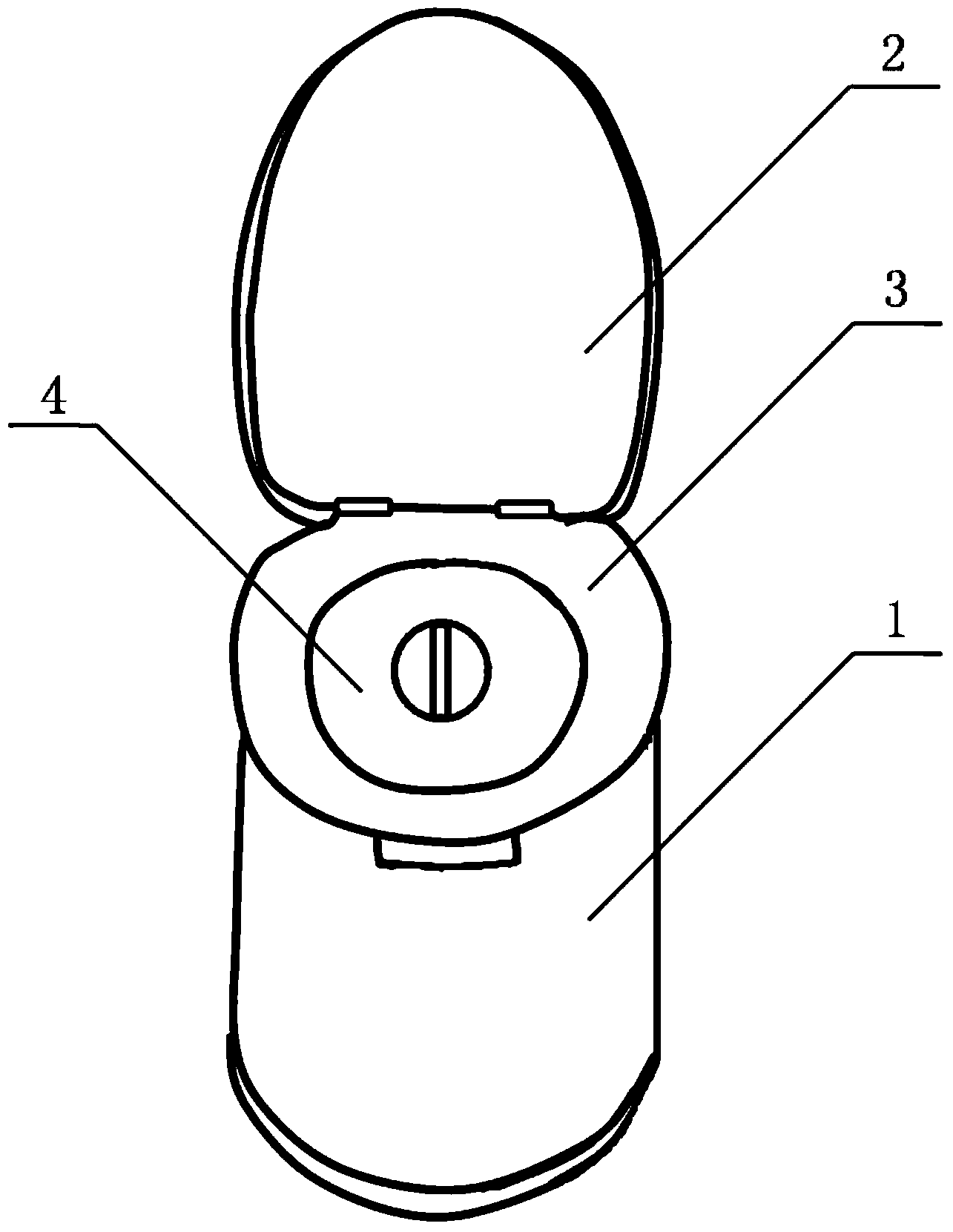 Movable toilet bowl with excrement and urine separating function and application method of toilet bowl