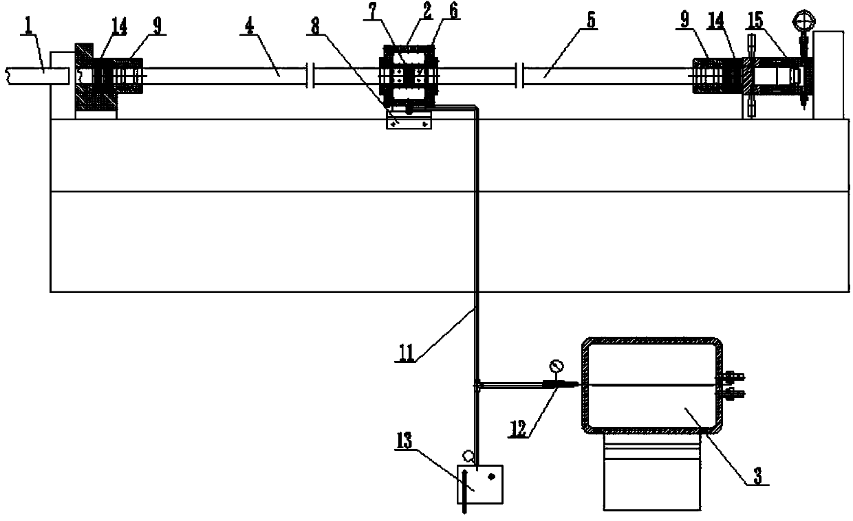 Loading device for simulating stress of coal rock