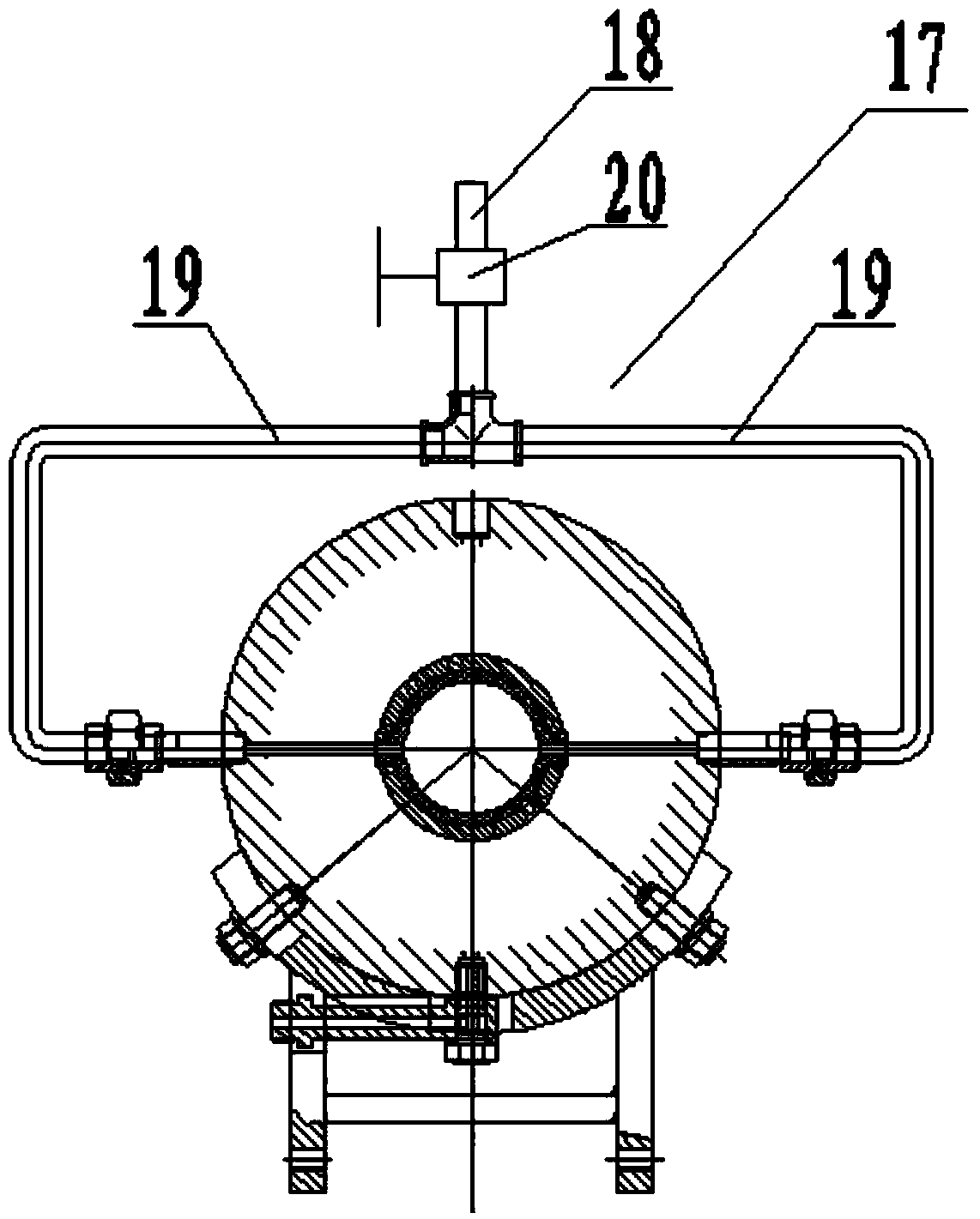 Loading device for simulating stress of coal rock