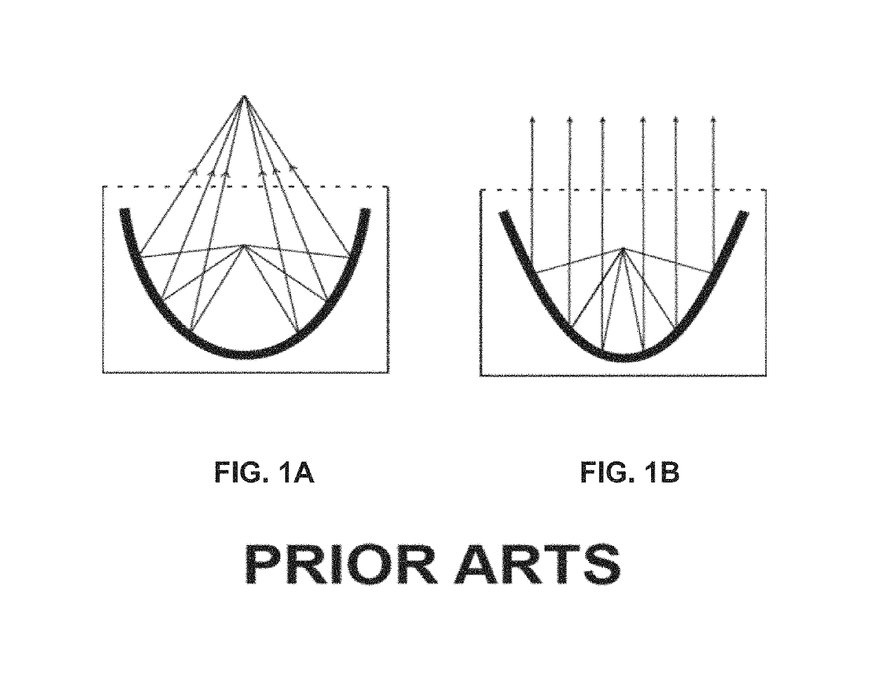 Acoustic shock wave devices and methods for generating a shock wave field within an enclosed space