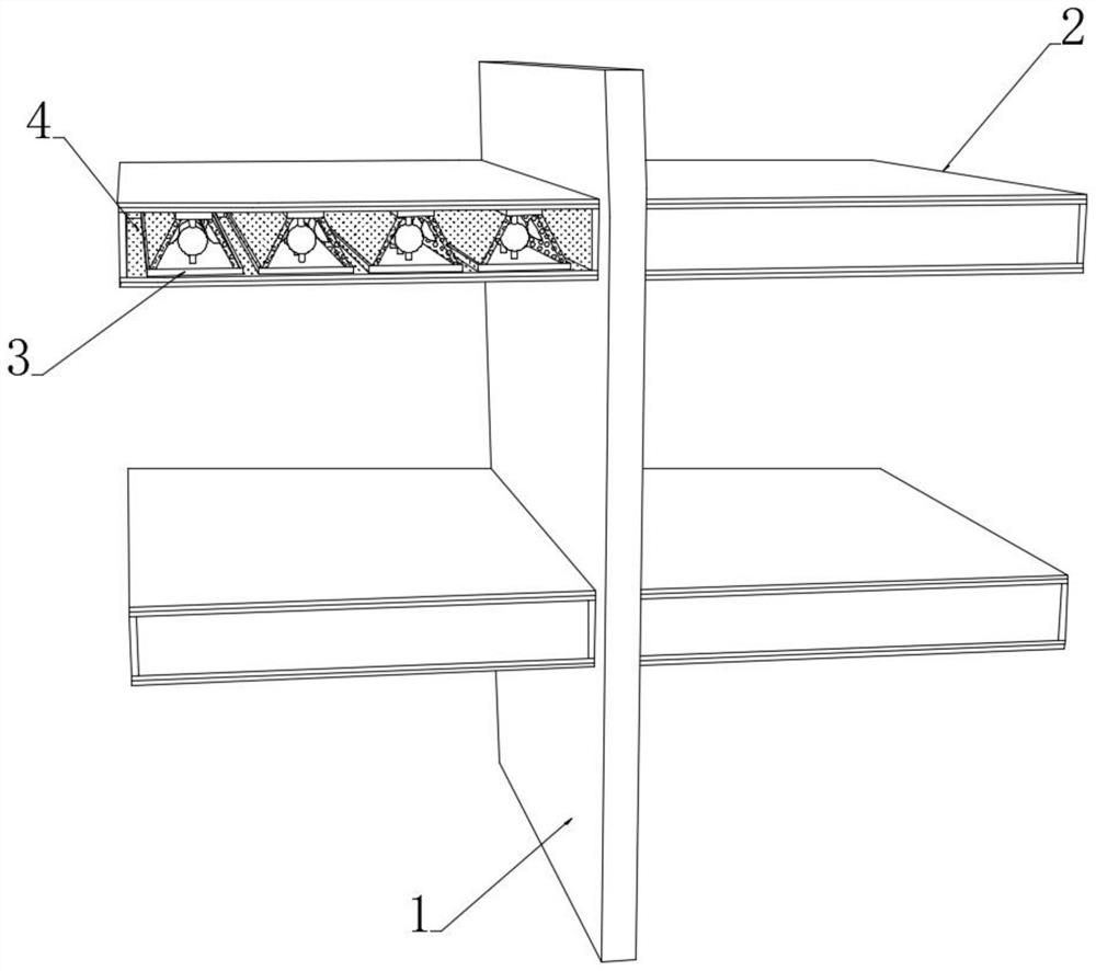 Aluminum alloy supporting frame