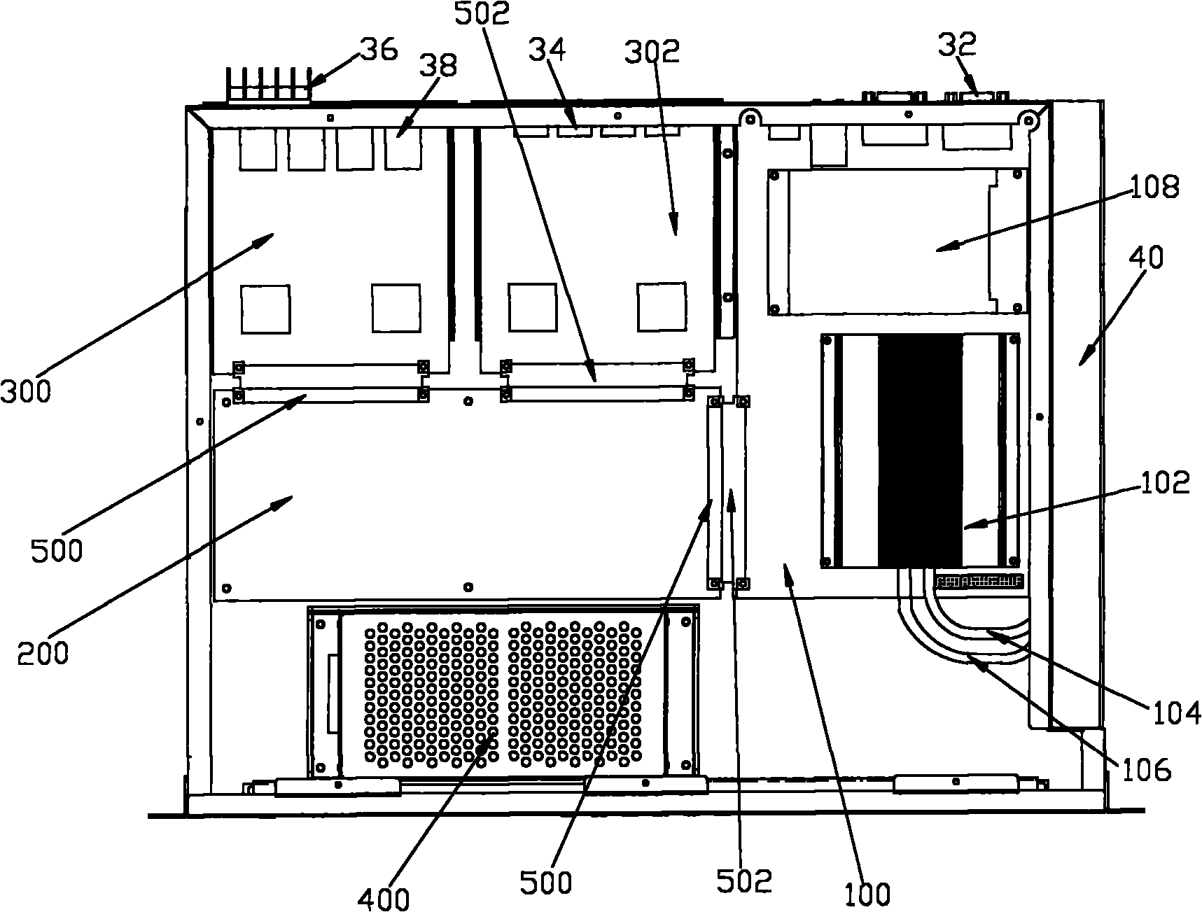 Centralized communication control device for embedded computer