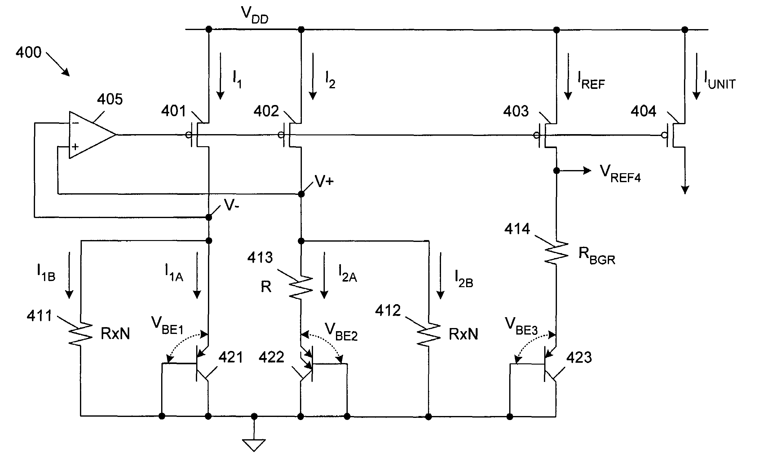 Precise voltage/current reference circuit using current-mode technique in CMOS technology