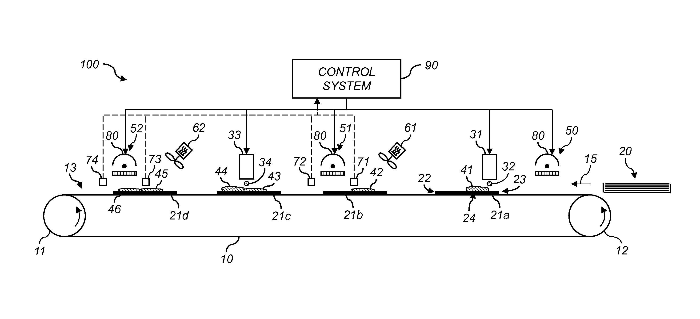 Charger providing non-uniform electrostatic holding force