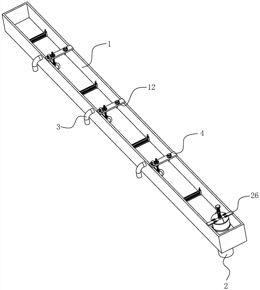 Gutter structure of double curved surface metal roof