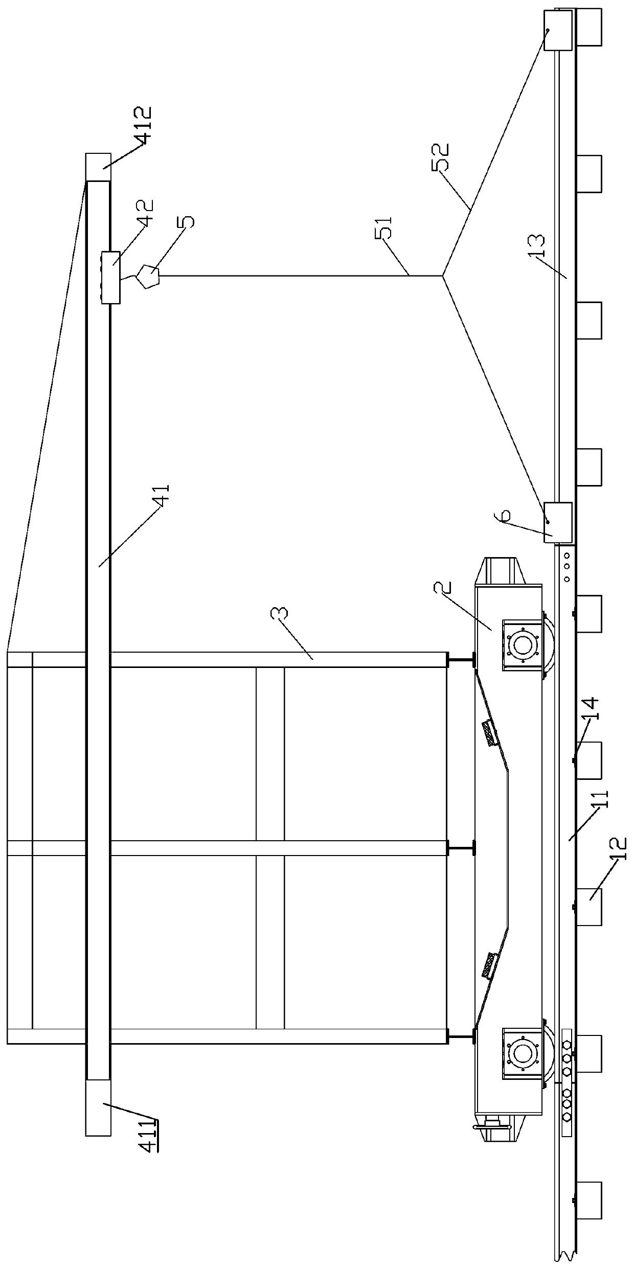 Equipment for removing tracks in shield tunnel