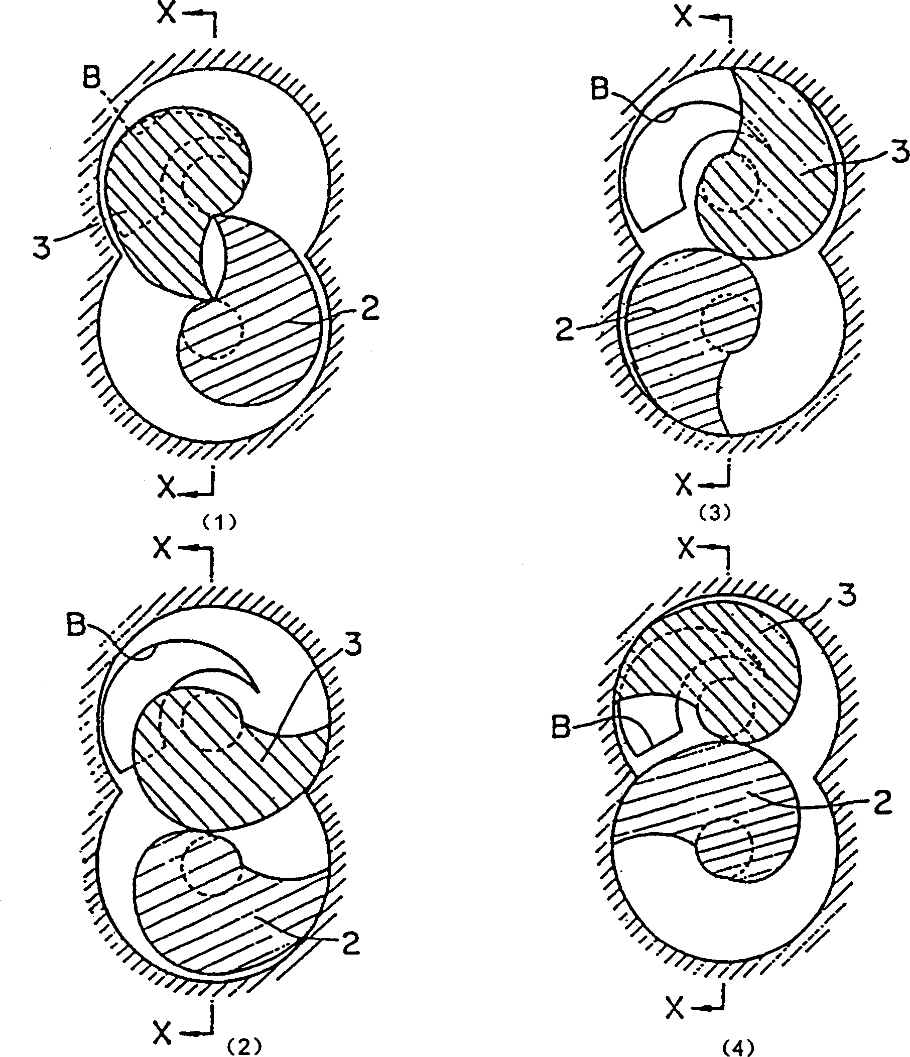 Dry-type spiral vacuum pump