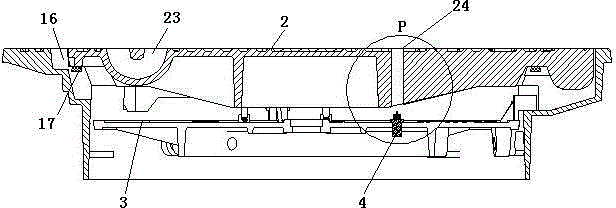 Methane detecting system based on combined manhole cover and detection alarming method