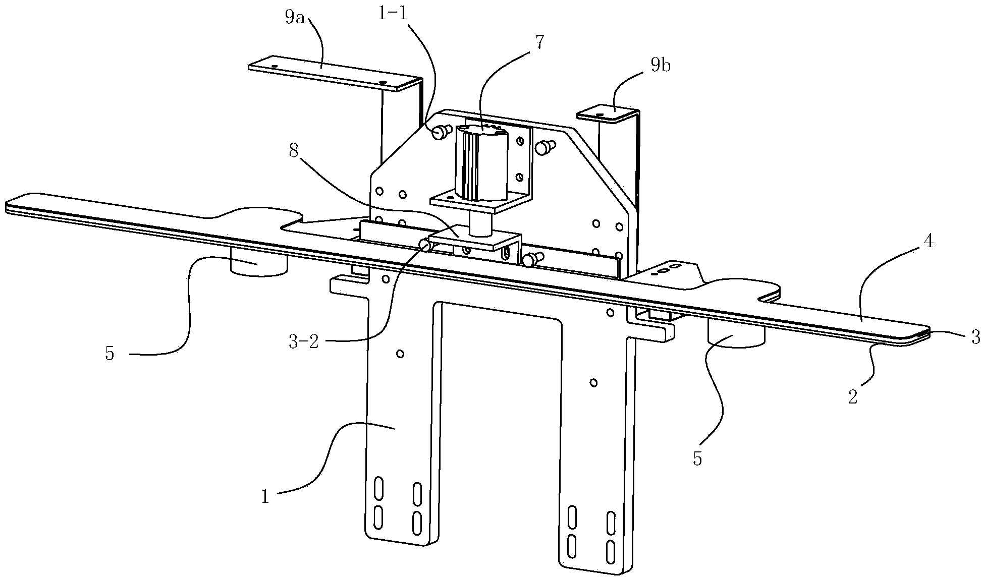 Adsorption assembly for front fly hole locking device