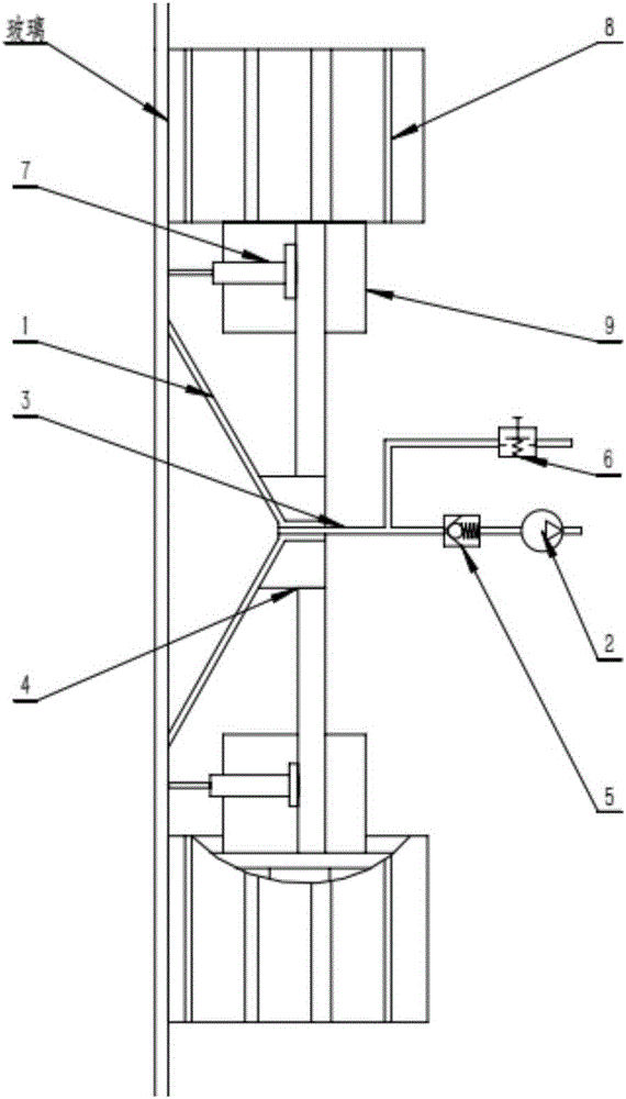 Glass cleaning robot and control method thereof