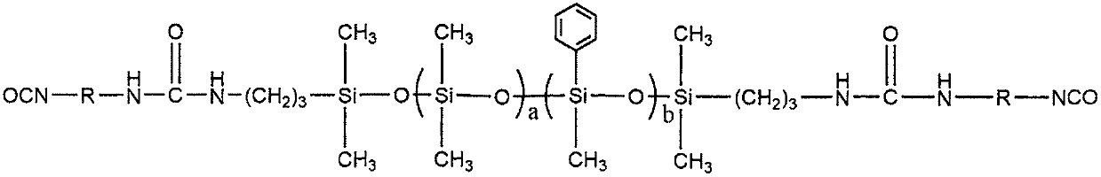 Organosilicone modified isocyanate prepolymer for solvent-free type synthetic leather and preparation method thereof