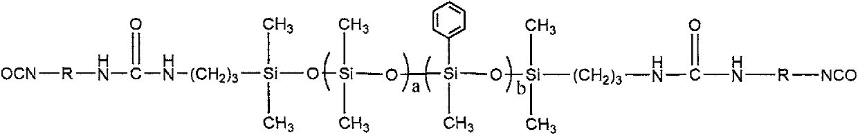 Organosilicone modified isocyanate prepolymer for solvent-free type synthetic leather and preparation method thereof