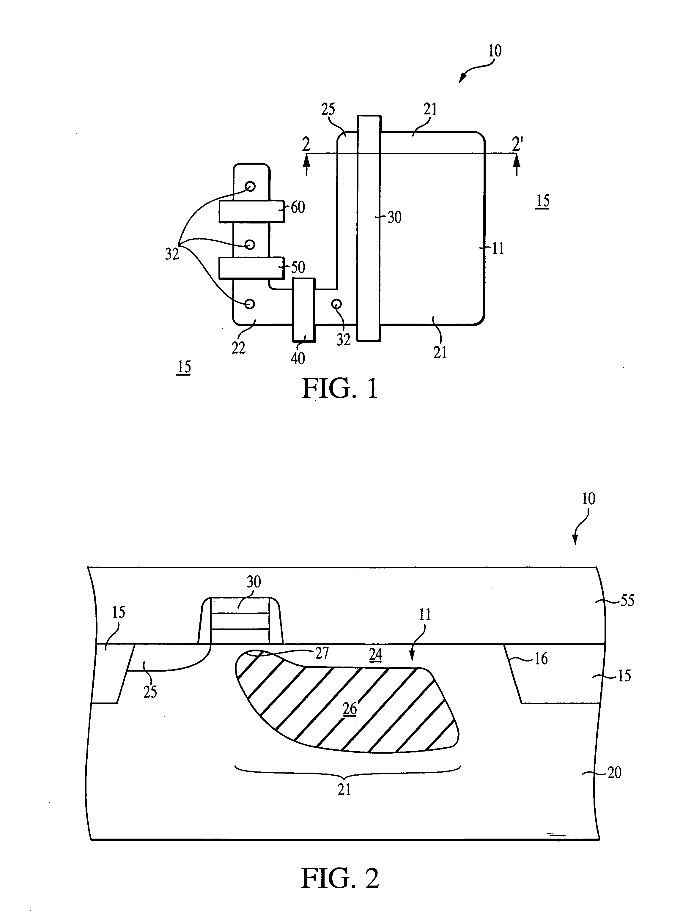 CMOS imager with enhanced transfer of charge and low voltage operation and method of formation