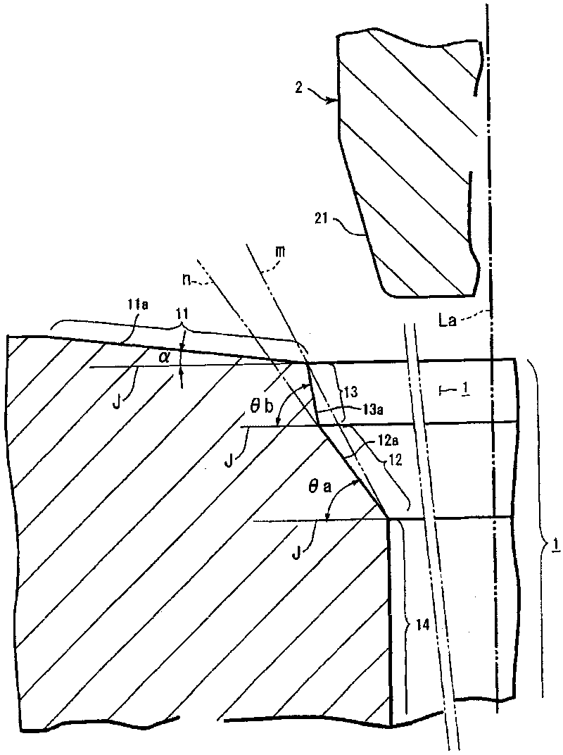 Pressing structure of shaft and shaft hole