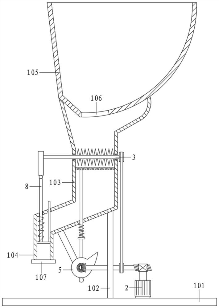 Crushing device applied to logistics