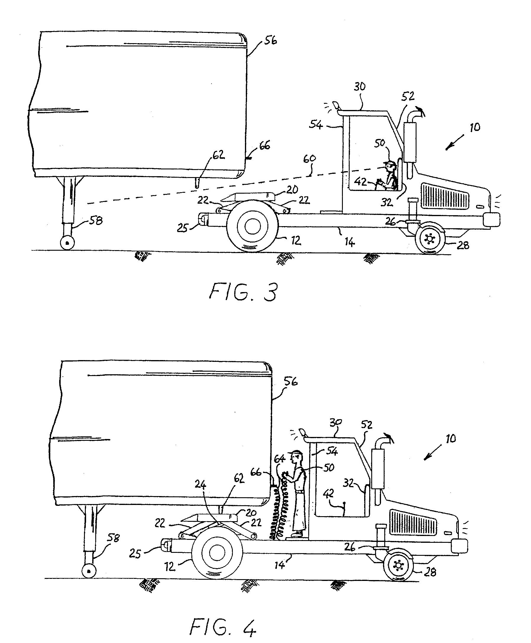 Trailer mule vehicle for moving semi-trailers